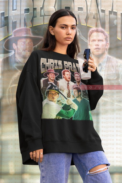 Chris Pratt Retro Tee - Vintage Sweatshirt for 90s Fans
