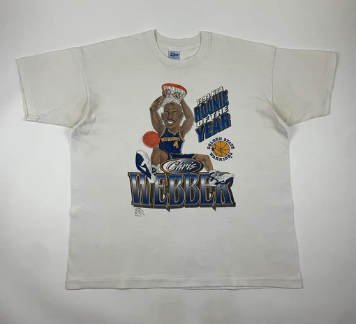 Chris Webber Golden State Warriors Caricature T-Shirt - NBA Shirts for Fans - Image 2