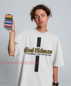 Christian God Fidence Knowing I Can't But He Can Unisex Tee, Religious and Church Shirt