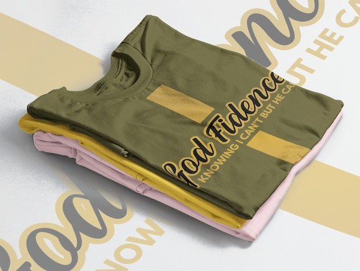 Christian God Fidence Knowing I Can't But He Can Unisex Tee, Religious and Church Shirt - Image 4