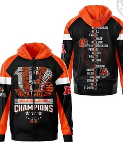 Cincinnati Bengals Fans Rejoice with All Over Print Zip-up Hoodie 3D