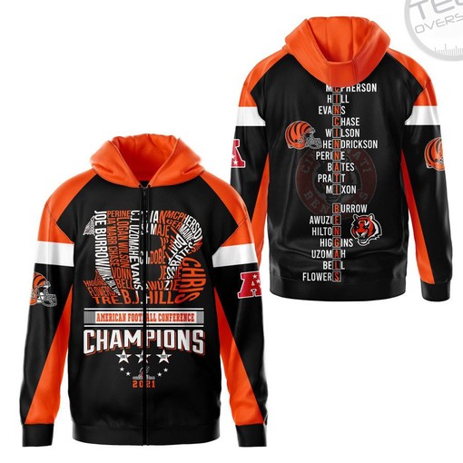 Cincinnati Bengals Fans Rejoice with All Over Print Zip-up Hoodie 3D