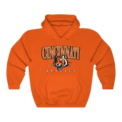 Cincinnati Bengals Retro NFL Unisex Hoodie Sweatshirt - Classic Design for All Fans