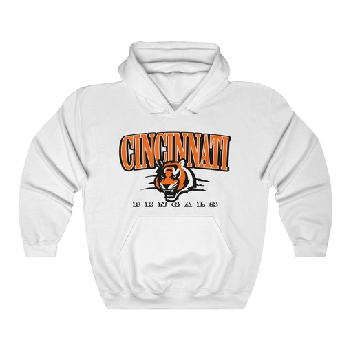 Cincinnati Bengals Retro NFL Unisex Hoodie Sweatshirt - Classic Design for All Fans - Image 2