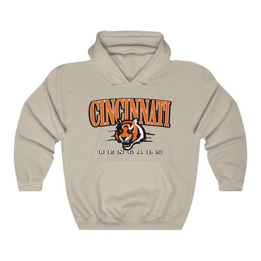 Cincinnati Bengals Retro NFL Unisex Hoodie Sweatshirt - Classic Design for All Fans - Image 4