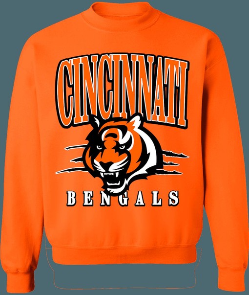Cincinnati Bengals Vintage NFL Sweatshirt Hoodie - For the Ultimate Fan - Image 3