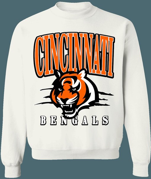 Cincinnati Bengals Vintage NFL Sweatshirt Hoodie - For the Ultimate Fan - Image 4