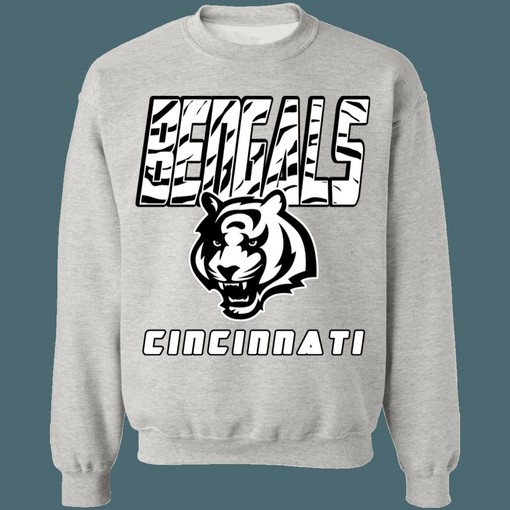 Cincinnati Bengals WHITE TIGER Retro NFL American Football Lover Sweatshirt Hoodie - Bold Look for Fans - Image 4