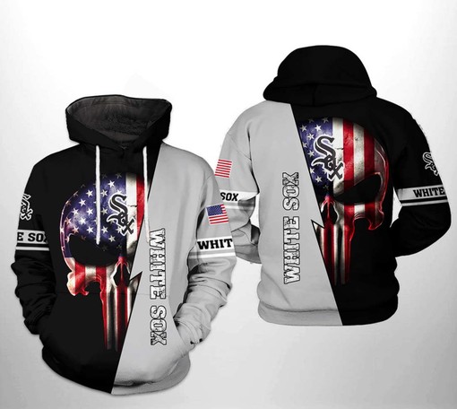 Cincinnati Reds MLB Skull Hoodie with 3D All-Over Print