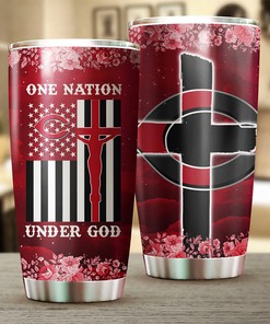 Cincinnati Reds Patriotic One Nation Under God MLB Tumbler with a Unique and MLB Design