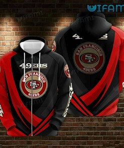Circle Logo All Over Print 3D Hoodie - A Must-Have for San Francisco 49ers Fans