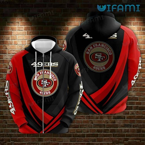 Circle Logo All Over Print 3D Hoodie - A Must-Have for San Francisco 49ers Fans