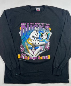 Classic 90s Anaheim Mighty Ducks Crewneck Sweatshirt - Cozy Hoodie T-Shirt for Fans