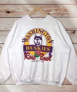 Classic 90s Washington Huskies Sweater, Vintage NCAA Shirts for Men, Women, and Kids