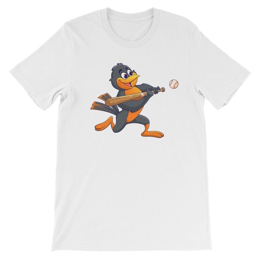 Classic Bird & Bat Design Kids Tee for Baltimore Orioles Fans