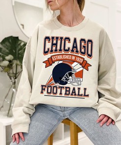 Classic Chicago Football Shirt - Retro Sweatshirt for NFL Fans and Enthusiasts