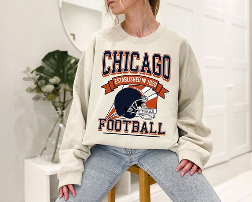 Classic Chicago Football Shirt - Retro Sweatshirt for NFL Fans and Enthusiasts