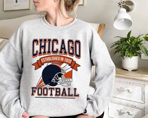 Classic Chicago Football Shirt - Retro Sweatshirt for NFL Fans and Enthusiasts - Image 2