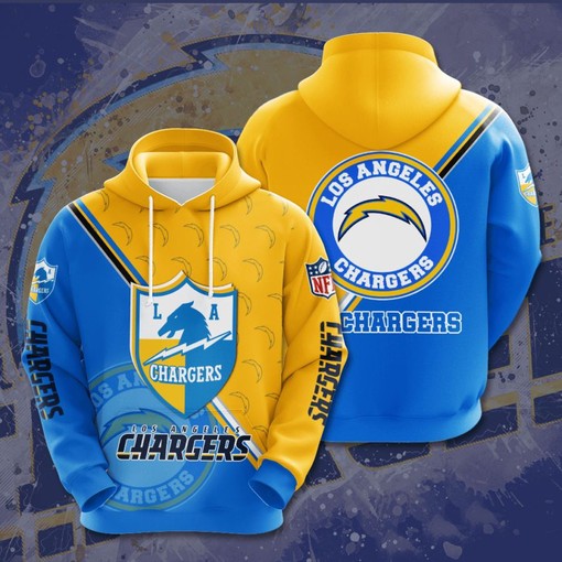Classic Custom Sport Design All Over Print 3D Hoodie - Los Angeles Chargers Fans