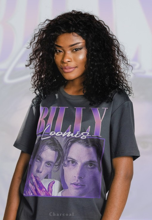 Classic Film T-Shirt - RETRO Photo Of BILLY LOOMIS SCREAM Movie Shirt, Scary Horror Homage Fan Sidney Actor Stu Matcher