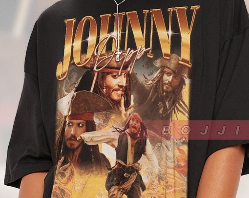 Classic Johnny Depp Homage Gift T-shirt Supporting Justice - Image 2