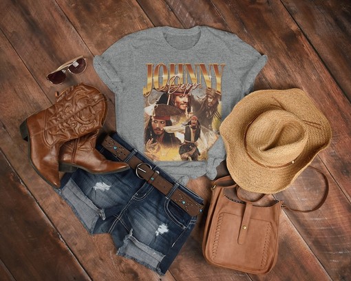 Classic Johnny Depp Homage Gift T-shirt Supporting Justice - Image 3