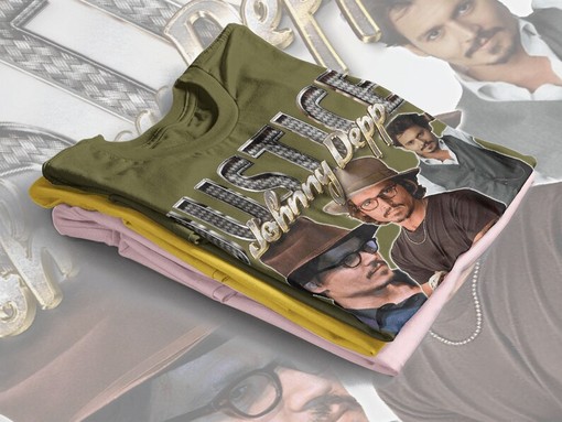 Classic Justice for Johnny Depp T-shirt with Mega Pint Pirate Image - Image 4