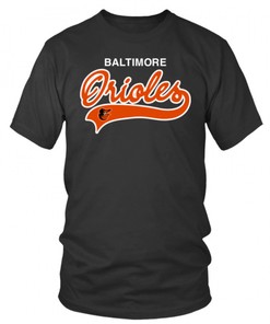 Classic Logo Baseball Tee: MLB Baltimore Orioles T-Shirt with Team Logo