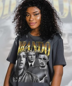 Classic Marlon Brando Actor Vintage Shirt - Retro 90s Sweater and Fan Tees