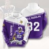 Classic Minnesota Vikings Men's 3D Hoodie with Unique Zipper Design
