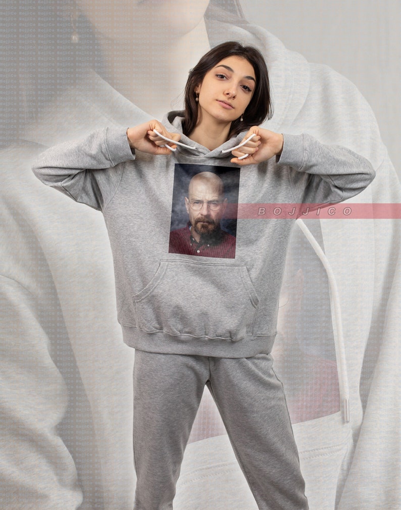 Classic Movie T Shirt: WALTER WHITE BRYANT Cranston Sweatshirt with Vintage Heisenberg and Jesse Pinkman - Image 2