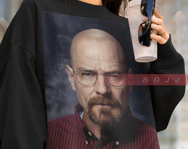Classic Movie T Shirt: WALTER WHITE BRYANT Cranston Sweatshirt with Vintage Heisenberg and Jesse Pinkman - Image 4