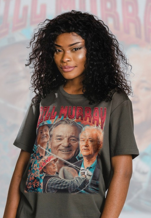 Classic Movie T Shirts: BILL MURRAY Retro 90s Style Shirt, William James Murray T-Shirt, Homage Tee For Movie Fans