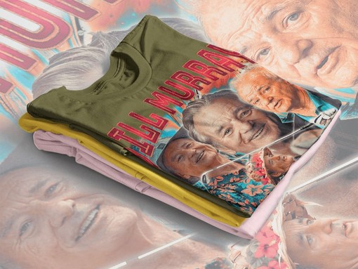 Classic Movie T Shirts: BILL MURRAY Retro 90s Style Shirt, William James Murray T-Shirt, Homage Tee For Movie Fans - Image 4