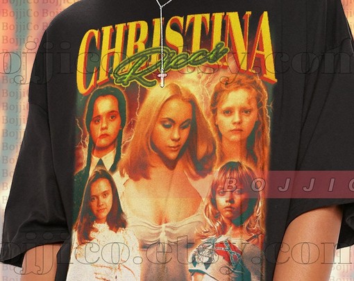 Classic Movie T Shirts: CHRISTINA RICCI Vintage Shirt, Retro 90s Sweater, Homage Tee For Movie Fans - Image 2