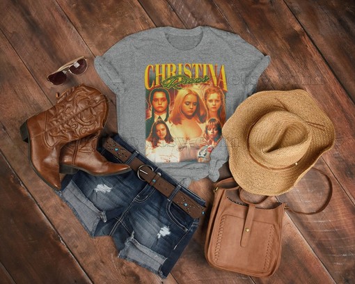 Classic Movie T Shirts: CHRISTINA RICCI Vintage Shirt, Retro 90s Sweater, Homage Tee For Movie Fans - Image 3