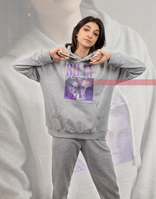 Classic Movie T-Shirt - Billy Loomis, Scary Horror Homage Fan Vintage Retro Sweatshirt Scream Sidney Actress Stu Matcher - Image 2