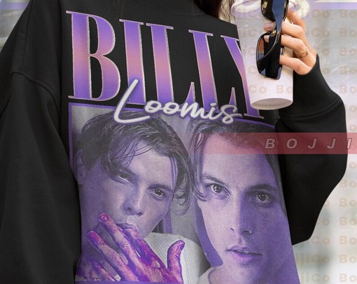 Classic Movie T-Shirt - Billy Loomis, Scary Horror Homage Fan Vintage Retro Sweatshirt Scream Sidney Actress Stu Matcher - Image 4