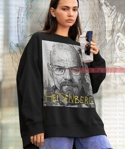 Classic Movie T-Shirt: HEISENBERG WALTER WHITE Cranston Sweatshirt with Retro Jesse Pinkman