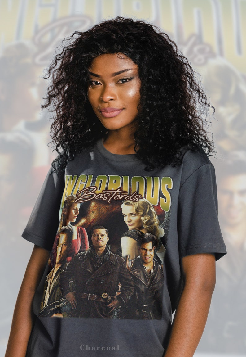 Classic Movie T-Shirts, INGLORIOUS BASTERDS Vintage Shirt, Aldo The Apache Colonel Hans LandaRetro 90s Shirt