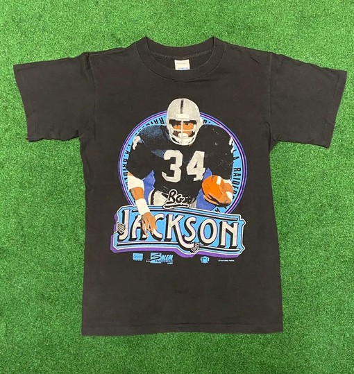 Classic NFL Bo Jackson Raiders T-Shirt Sweatshirt Pullover Hoodie Gift For Fans