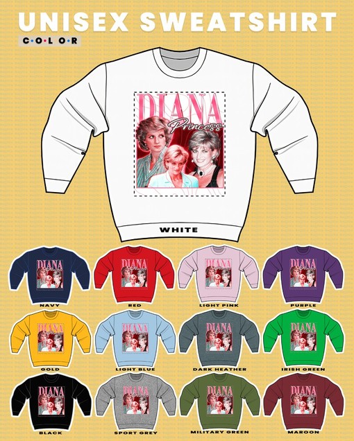 Classic Princess Diana Fan Sweater - Vintage Style Tribute with British Royalty Quote - Image 3