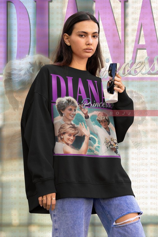 Classic Princess Diana T-Shirt - Retro Style Fan Tee with British Royalty Quote
