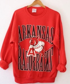 Classic Razorbacks Shirt And Hoodie - Vintage University Of Arkansas Razorbacks Sweatshirt