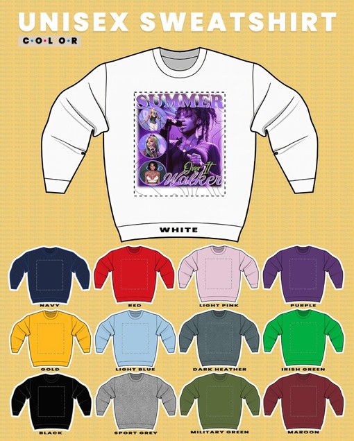 Classic Summer Walker Sweatshirt, Retro Tribute Tee, Vintage 90s Concert Tour Shirt - Image 3