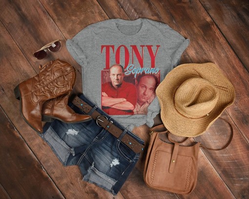 Classic Tony Soprano T-Shirt, Retro Homage Tee for Tony Soprano Fans, Vintage Shirt - Image 3