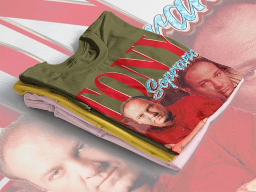 Classic Tony Soprano T-Shirt, Retro Homage Tee for Tony Soprano Fans, Vintage Shirt - Image 4