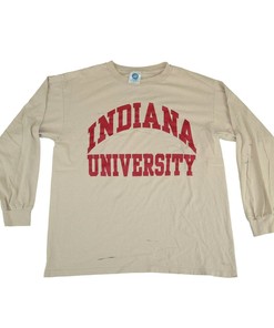 Classic Vintage Indiana University Long Sleeve Shirt for NCAA Fans - Show Your State University Pride