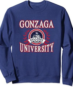 Classic Women's Long Sleeve Fleece Sweatshirt - Gonzaga University Bulldogs