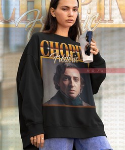 Classical Music Artist Sweatshirt with Pianist Legend Chopin Homage Quote